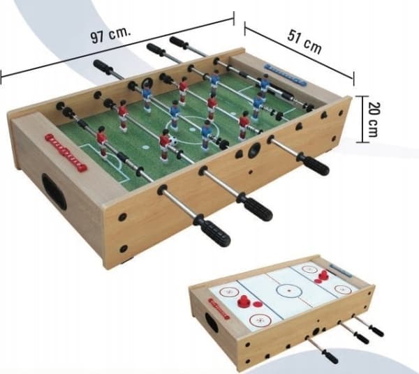 Footballl table GARLANDO F-MINI 2 IN1 FM2IN1R telescopic rods