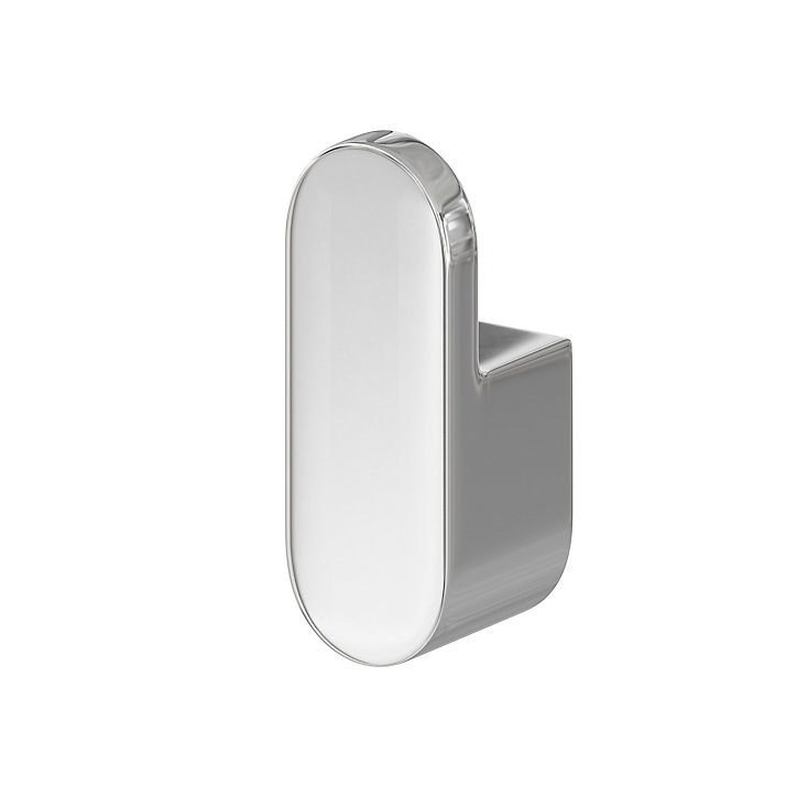Patère ovale chrome GoodHome Graphene