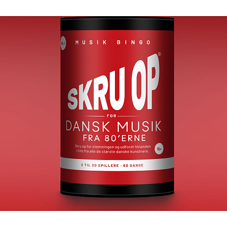 Skru op for dansk musik fra 80'erne musikbingo