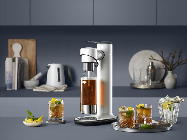 SAGE The Infizz Fusion Soda Maker Sea salt white
