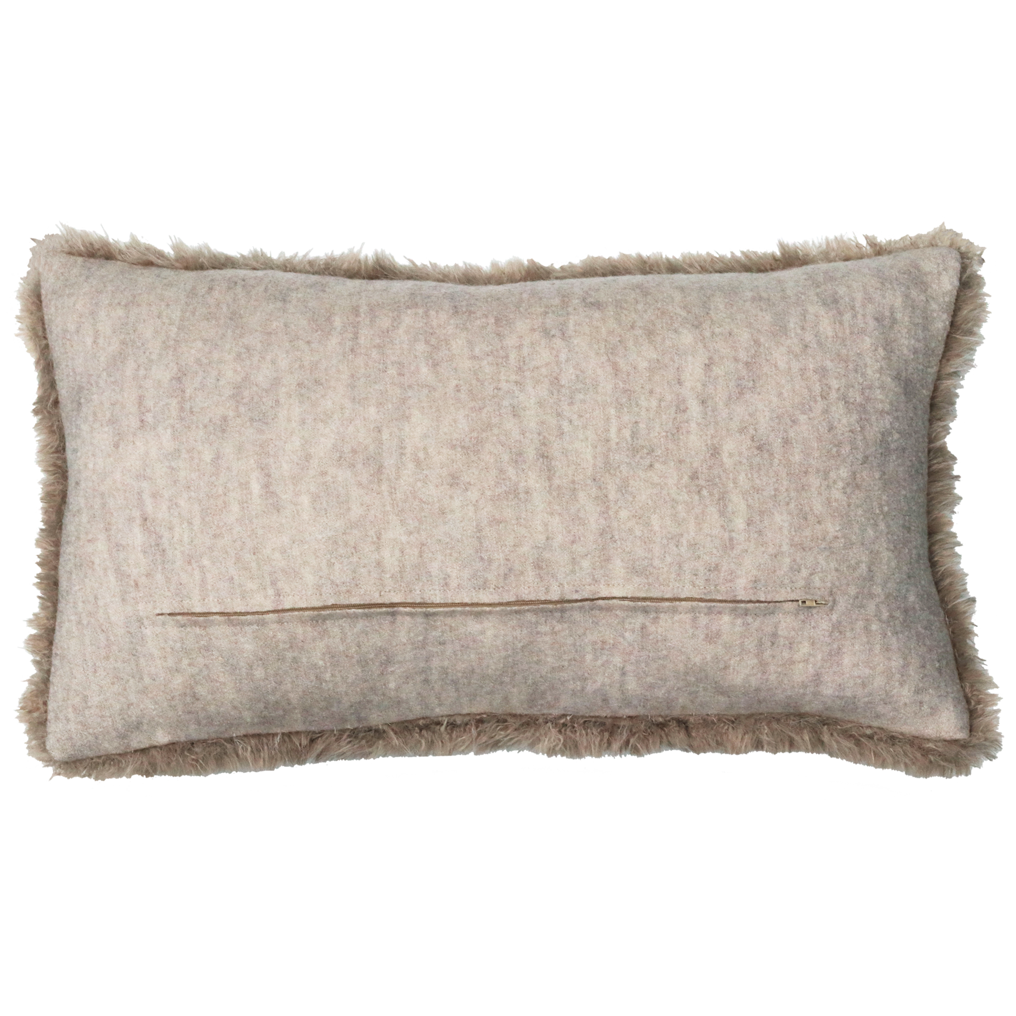 kussen bont 53x36 cm kiezel