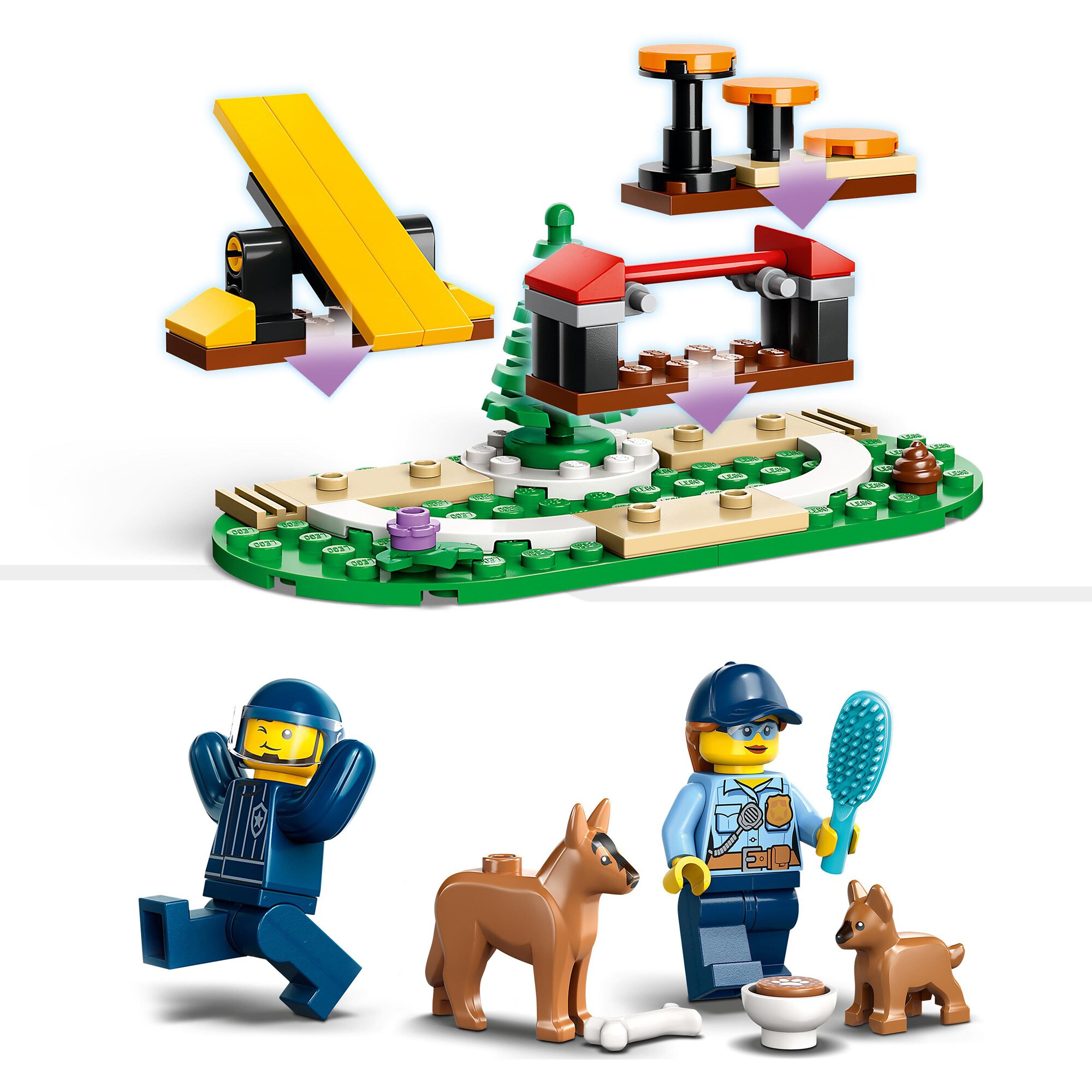 LEGO Konstruktionsspielzeug City Mobiles Polizeihunde-Training