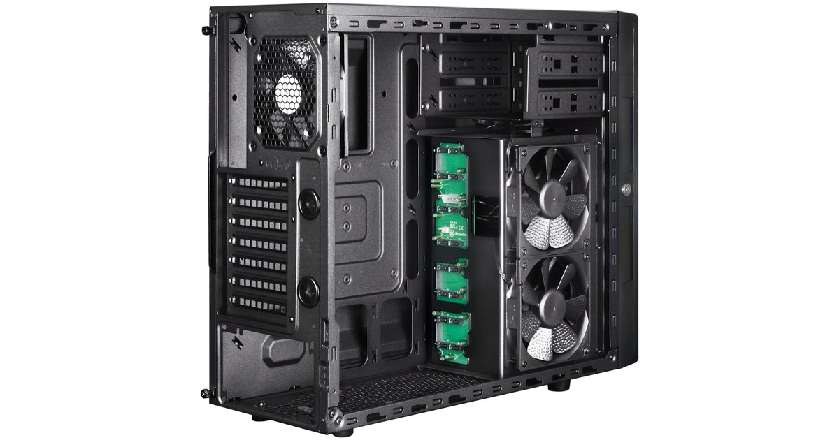 SilverStoneSST-CS380 V2 midi tower behuizing  (Zwart | 2x USB-A)