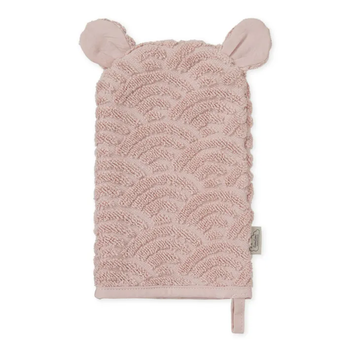 Cam Cam Gant de toilette en coton bio | Rose poudré