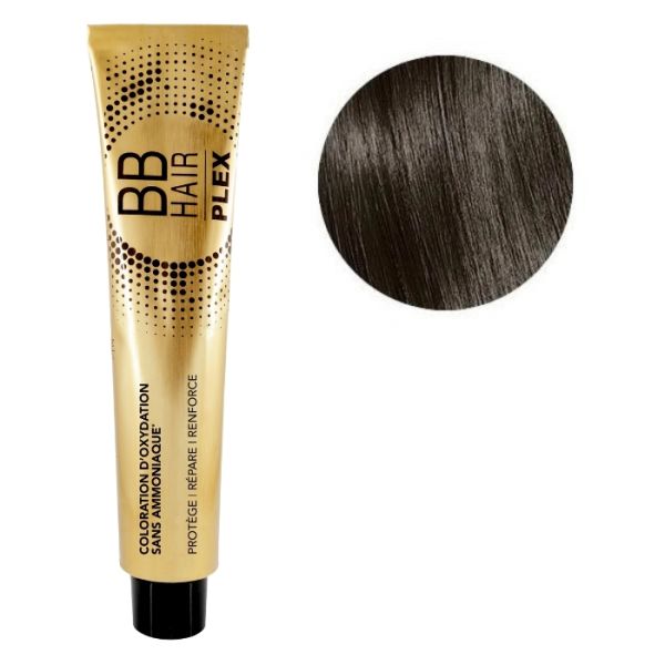 Coloration d'oxydation BBHair Plex sans ammoniaque n°5 Châtain Foncé Générik 100ml