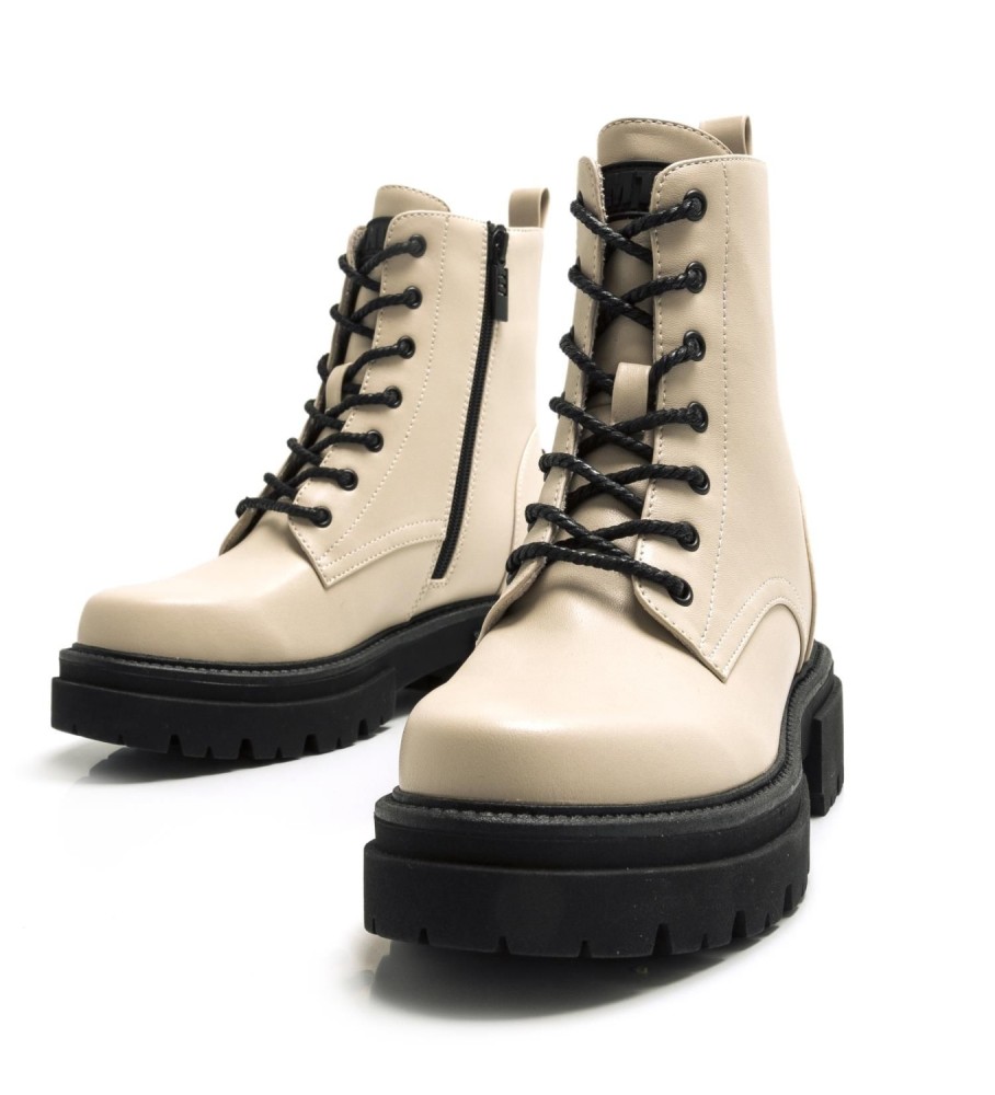Botas Mustang Merc off-white