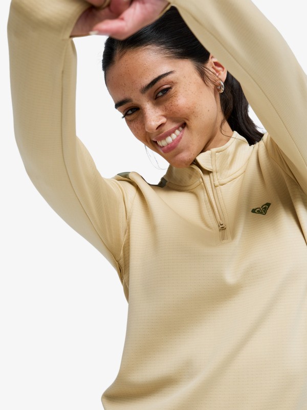 Boundless Spirit Tech Haut à manches longues respirant Beige Femme