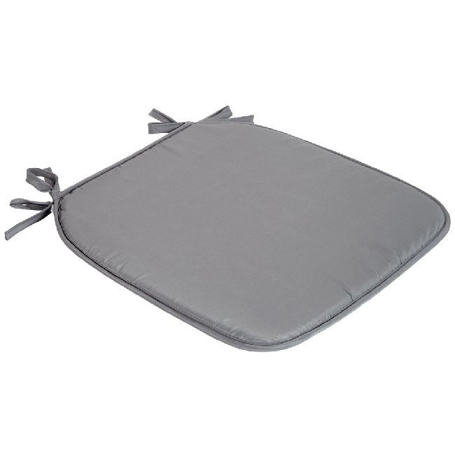 Galette de chaise 38x38cm uni gris
