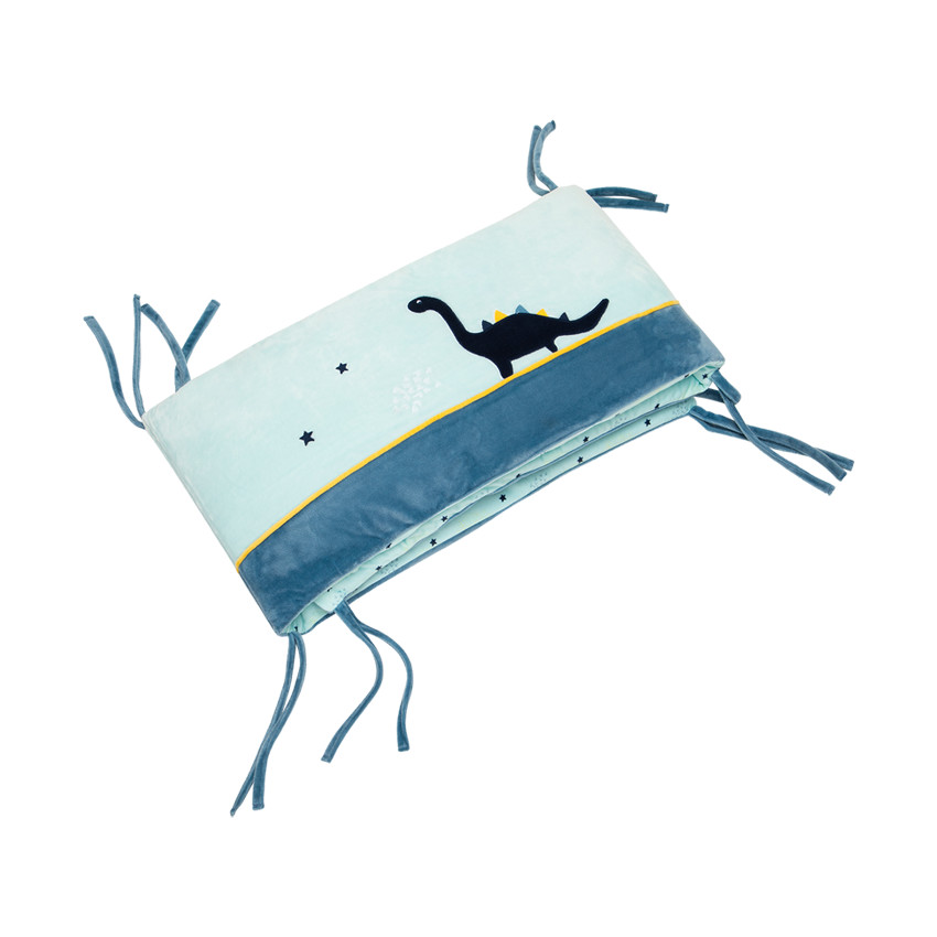 Tour de lit 3 pans Mes amis les dinos