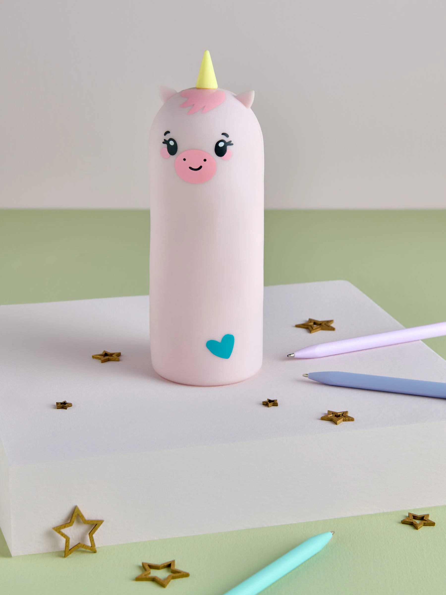 Kawaii Eenhoorn Zachte Siliconen Pennenzak