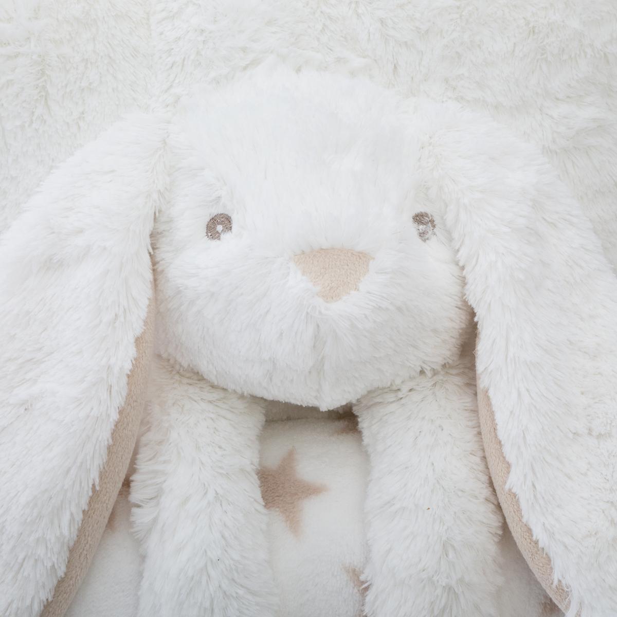 COUSSIN ET PLAID LAPIN