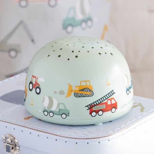 A Little Lovely Company Projector Lamp - Vehicles - Lichtblauw