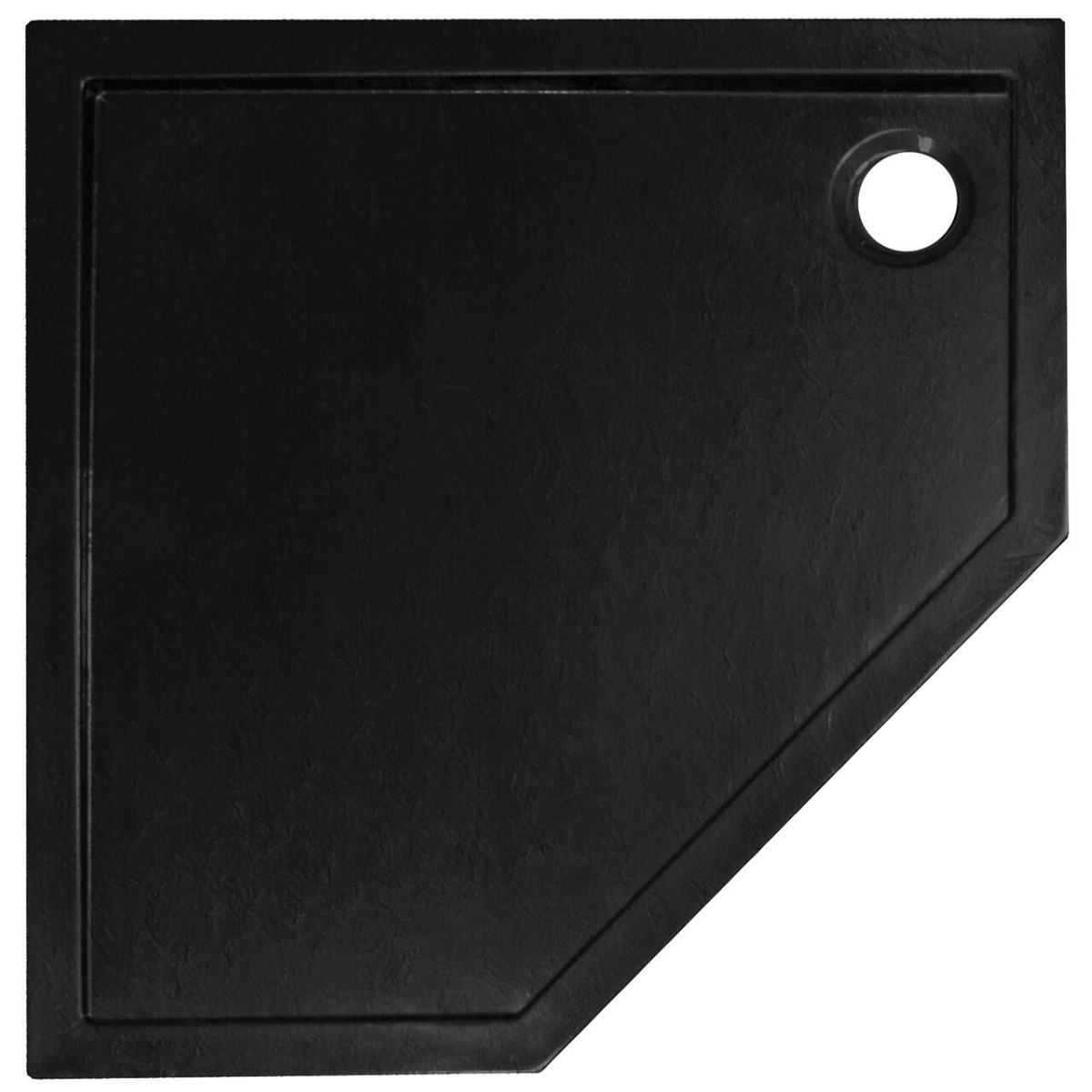 Kerra Prato douchebak 90x90x5cm zwart mat