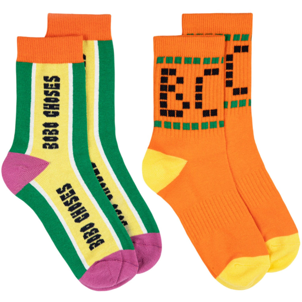Køb Bobo Choses Multicolor Bobo Choses Kort Strømper Pak X 2