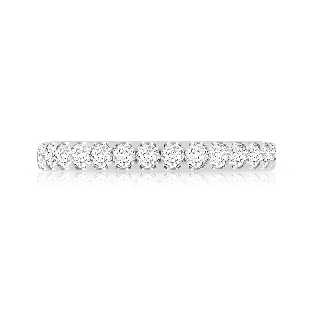 Alliance demi-tour or 750 blanc diamant H/P1