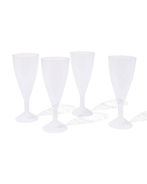 verres à champagne réutilisables lot de 4