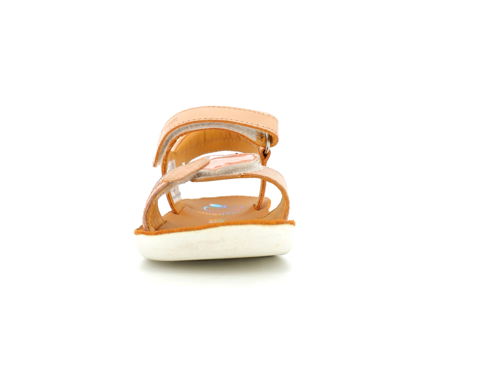 Shoopom-GOA HEART Cuir Or rose