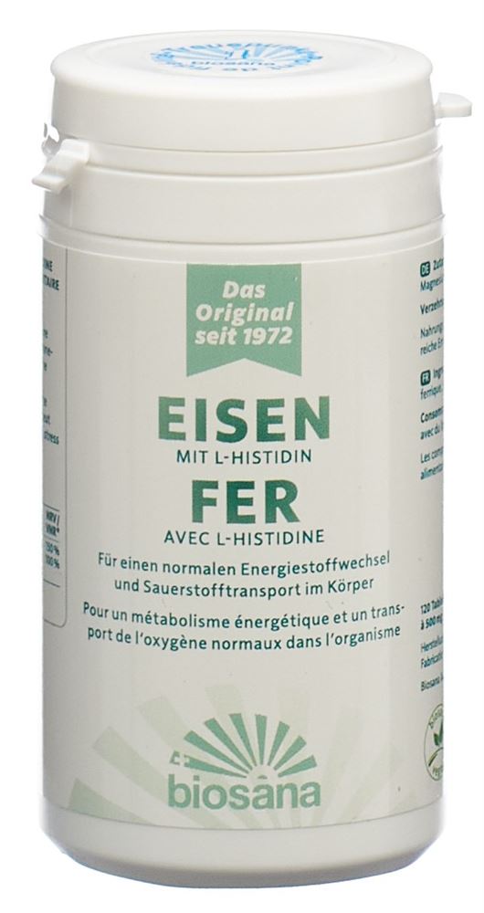BIOSANA Eisen mit L-Histidin Tabl Ds 120 Stk