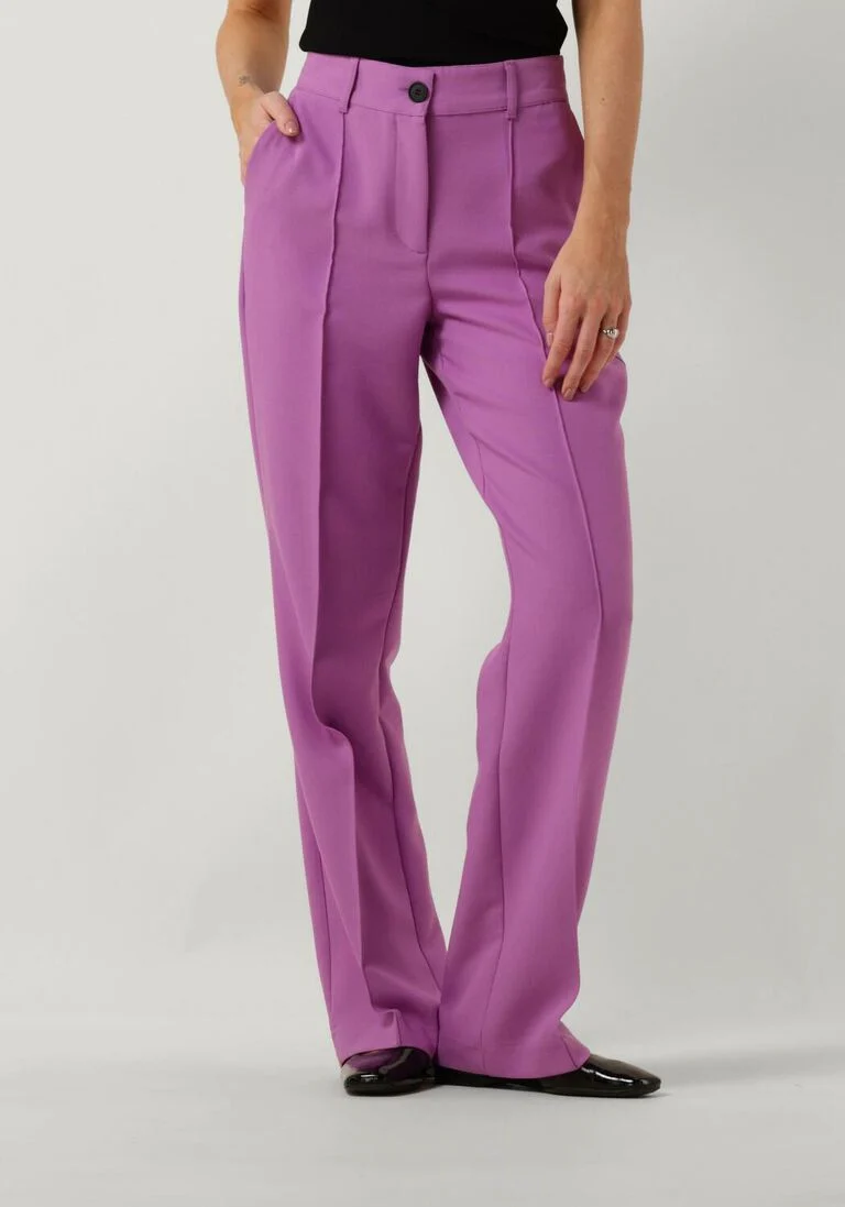 JANSEN AMSTERDAM paarse jansen amsterdam pantalon wq417 woven wide long pants