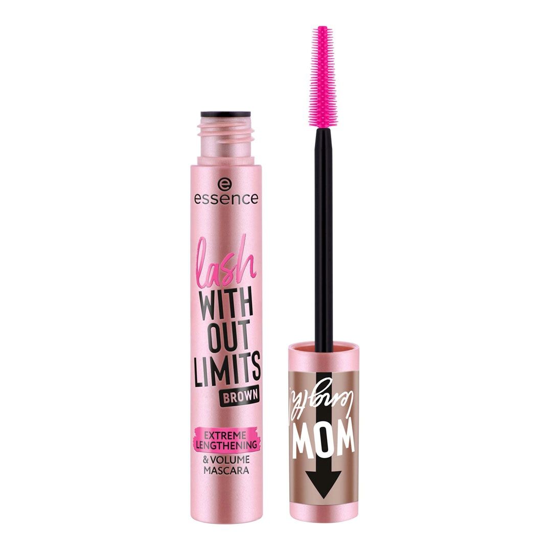 ESSENCE  Mascara Lash Without Limits Brown Comprimento Extremo e Volume