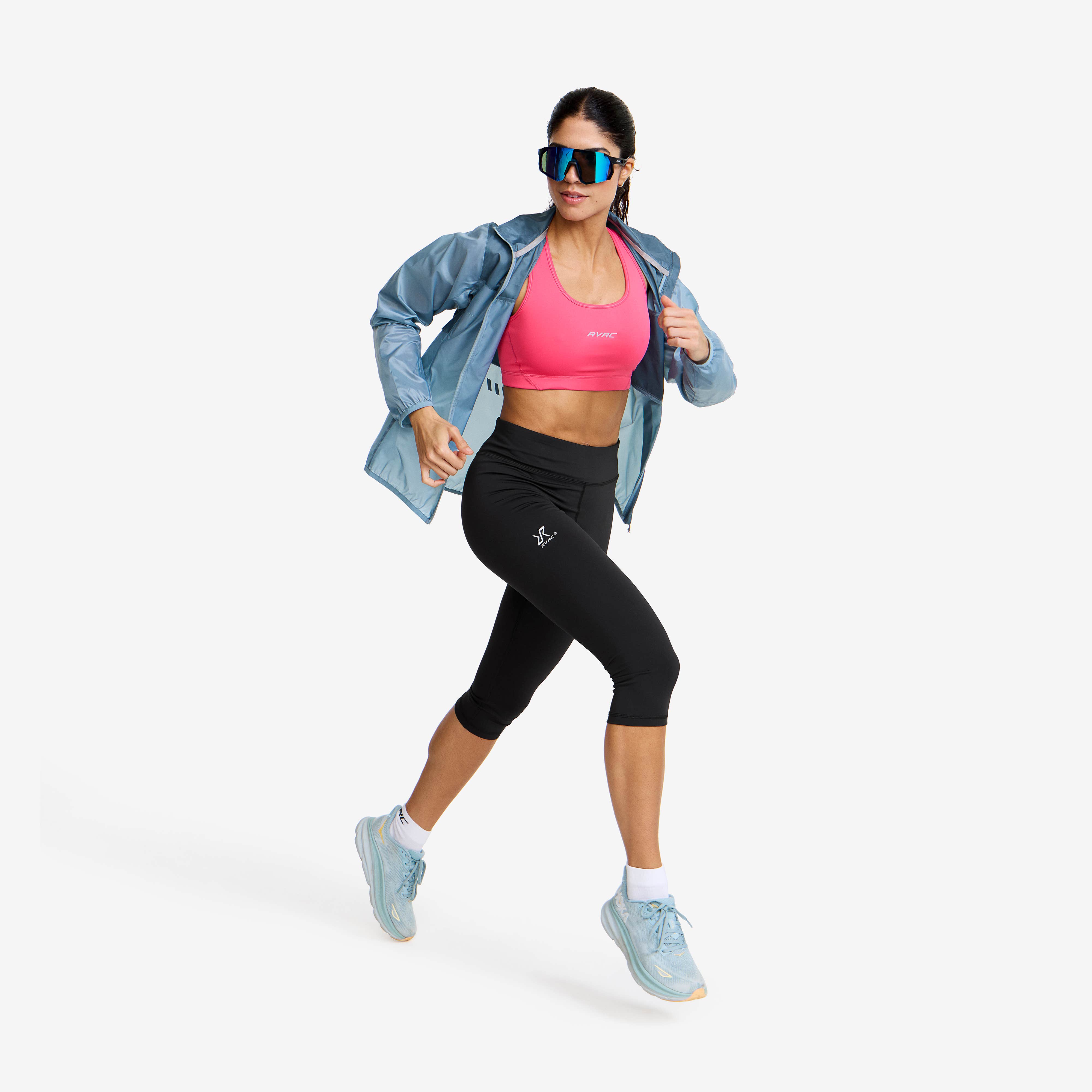 Flow High-waisted Capri Leggings Dame Black