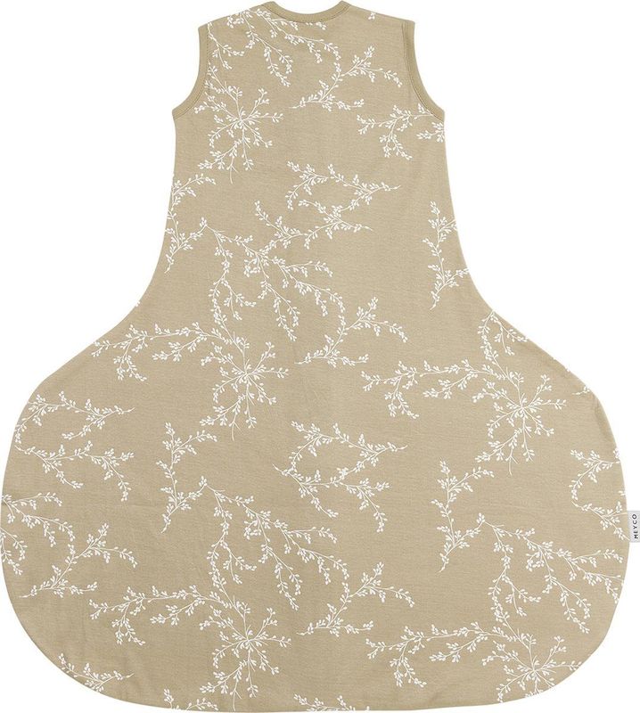 Meyco Baby Branches baby slaapzak heupdysplasie - sand - 70cm - 0.5 TOG