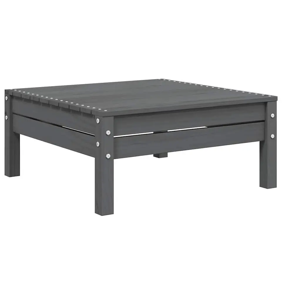 vidaXL - Loungeset - Grijs - Grenenhout - 3 stuks - Met kussens