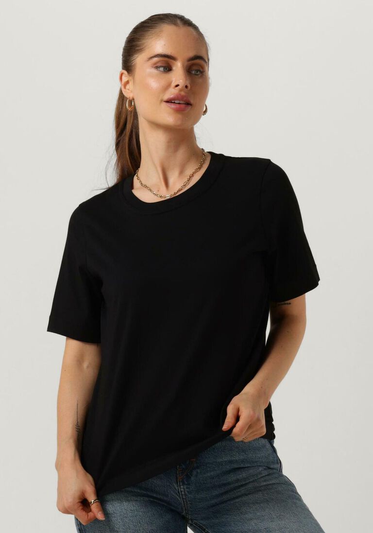 DRYKORN zwarte drykorn t-shirt kirani 520160