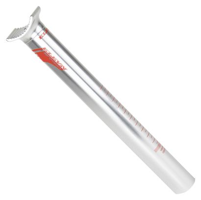 Tige de selle Elevn Pivotal Aero 25.4mm Argent/Rouge