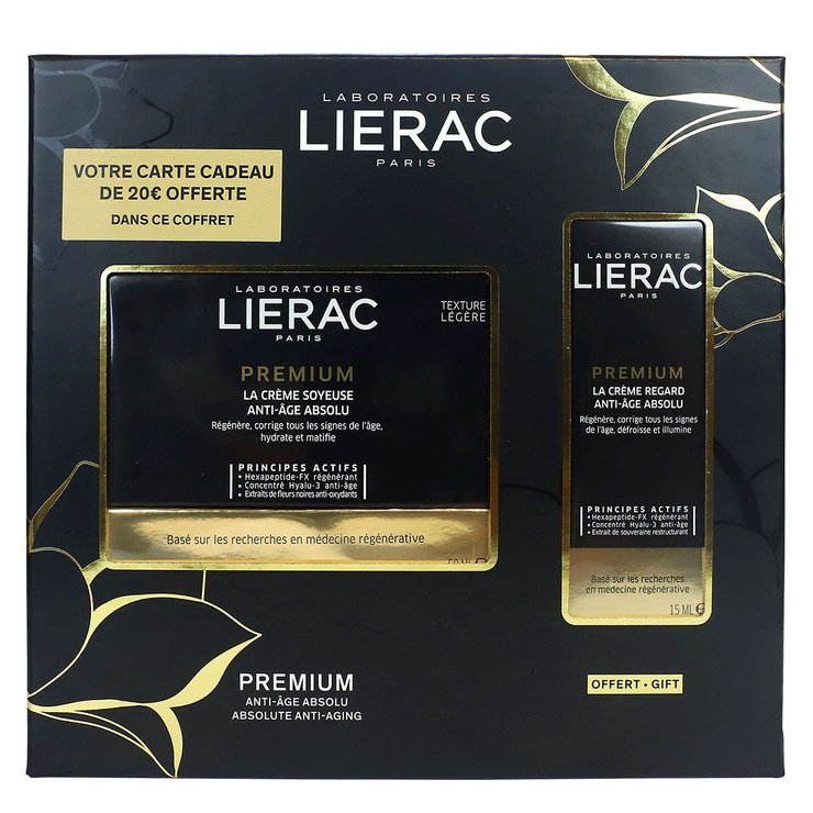 Coffret Premium crème soyeuse 50ml + crème anti-âge offerte