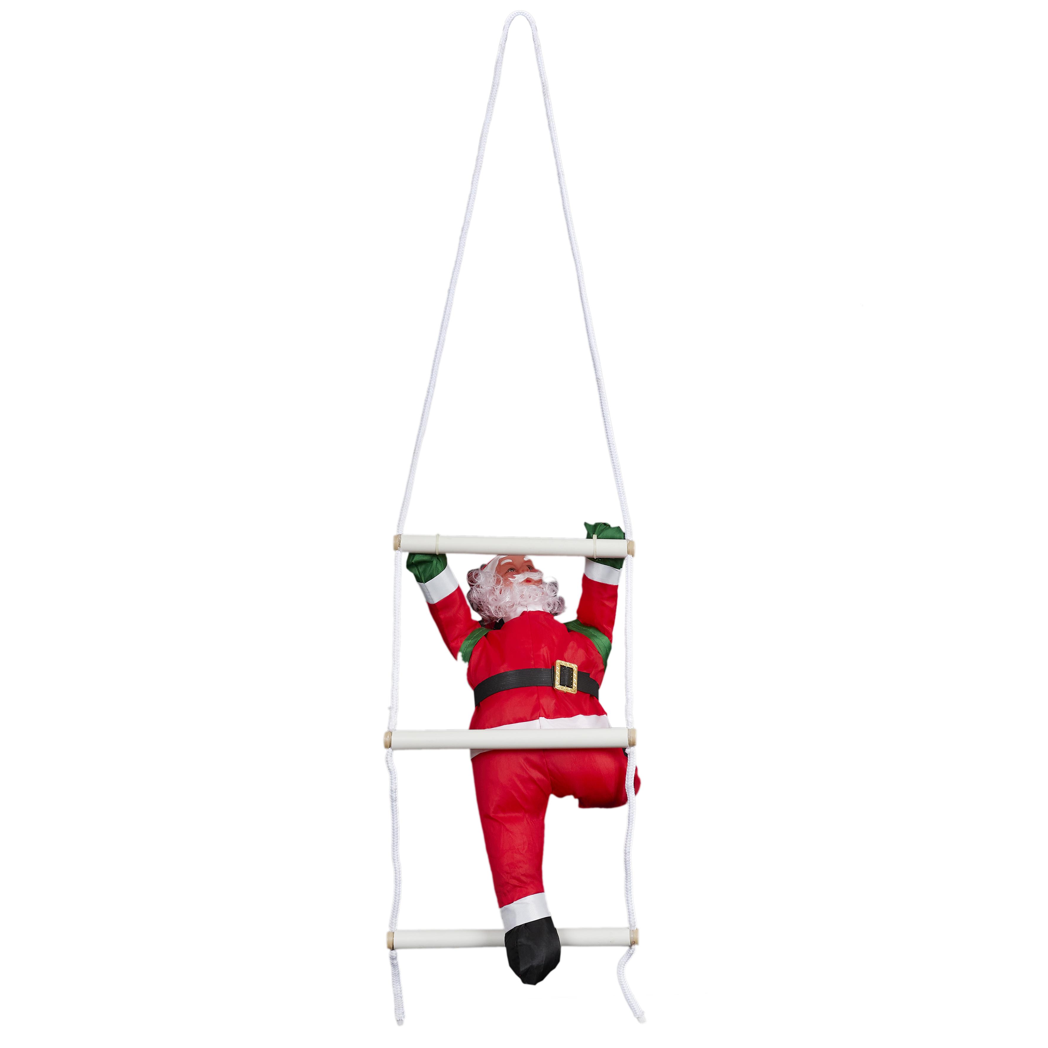 PERE NOEL GRIMPANT ECHELLE 83CM