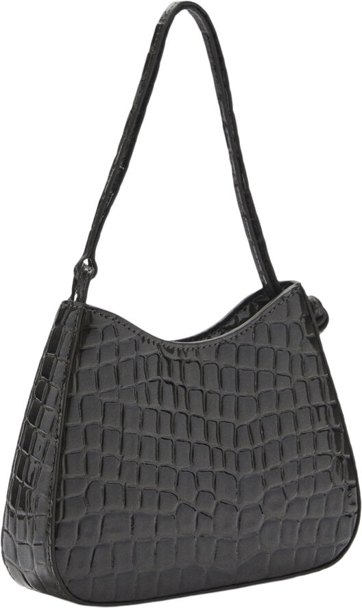 MANGO Patent leather effect coconut bag 92