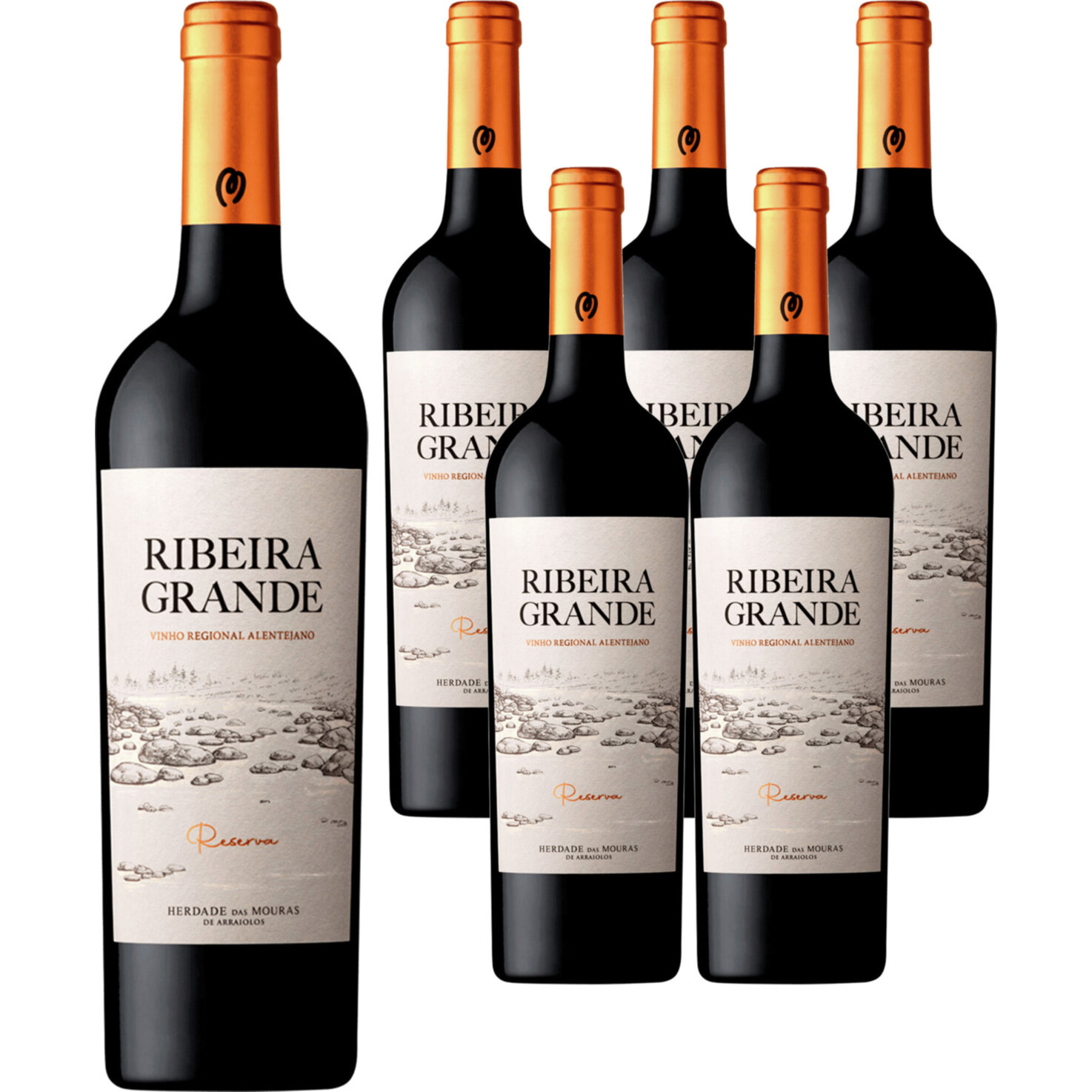 Alentejano VR Ribeira Grande - Reserva Herdade das Mouras 6x 75cl -6x 75cl