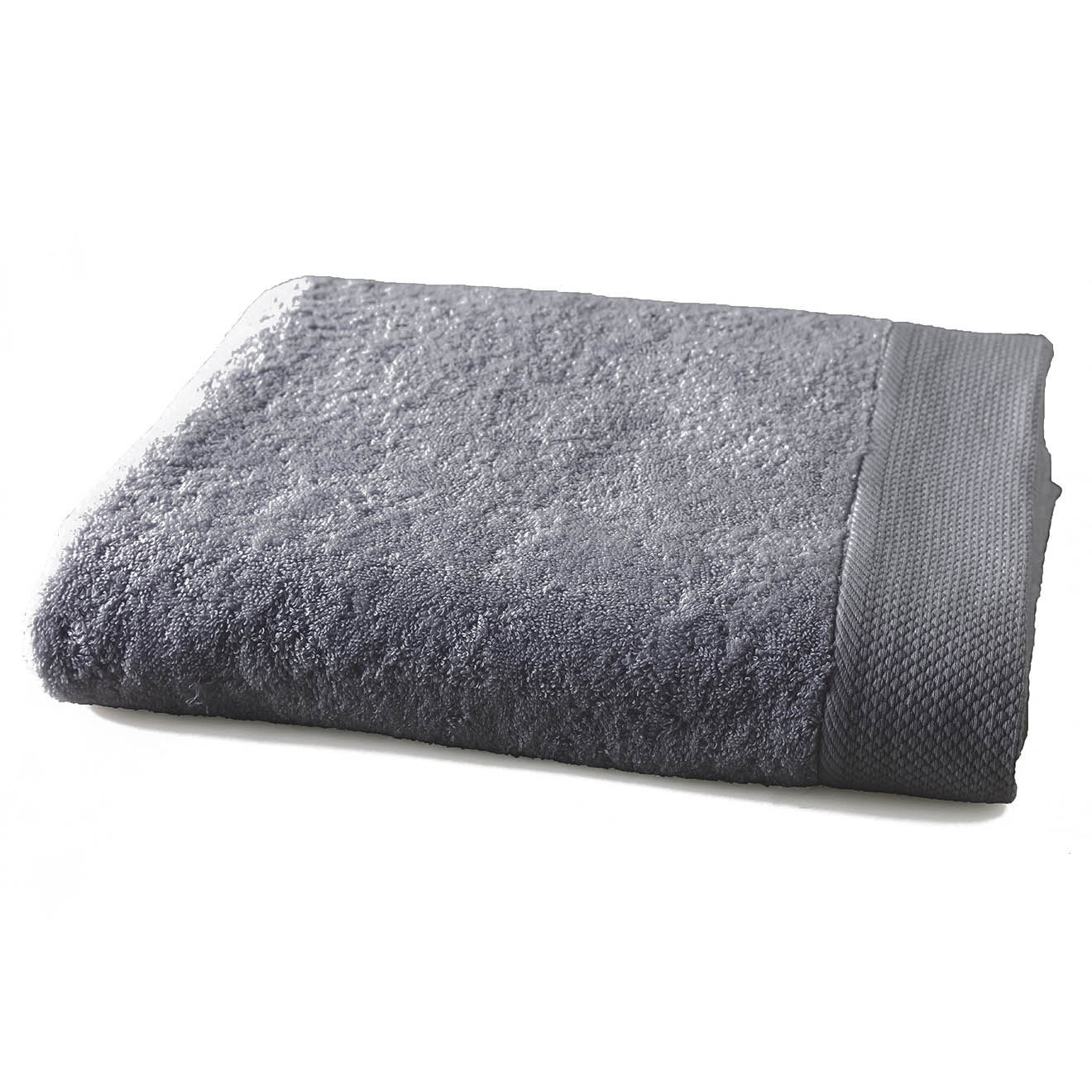 Soft by Perle de Coton Drap de bain gris perle - 100x150 cm