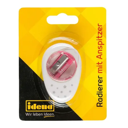 Idena Radier mit Anspitzer 2-in-1, pink
