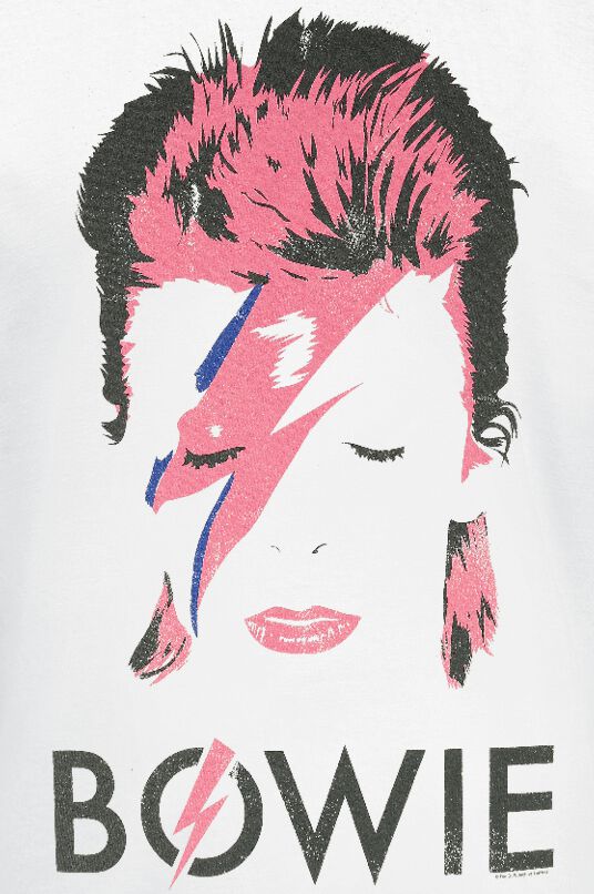 Aladdin Sane Usé | David Bowie T-Shirt Manches courtes