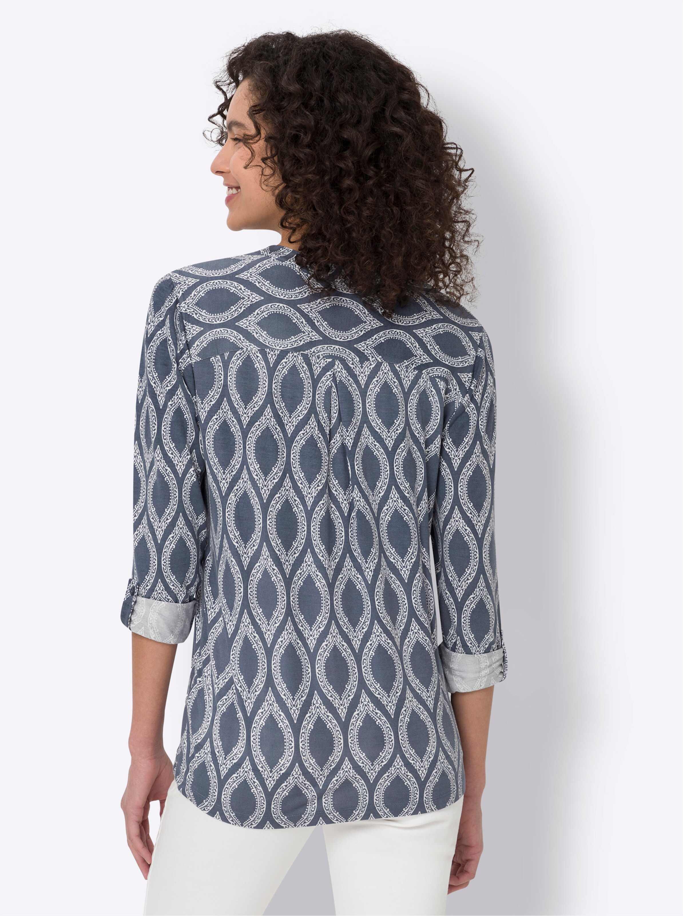 Jersey-Bluse