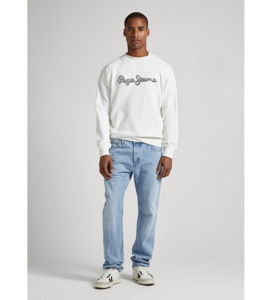 Moletom Pepe Jeans Ryan Crew, branco