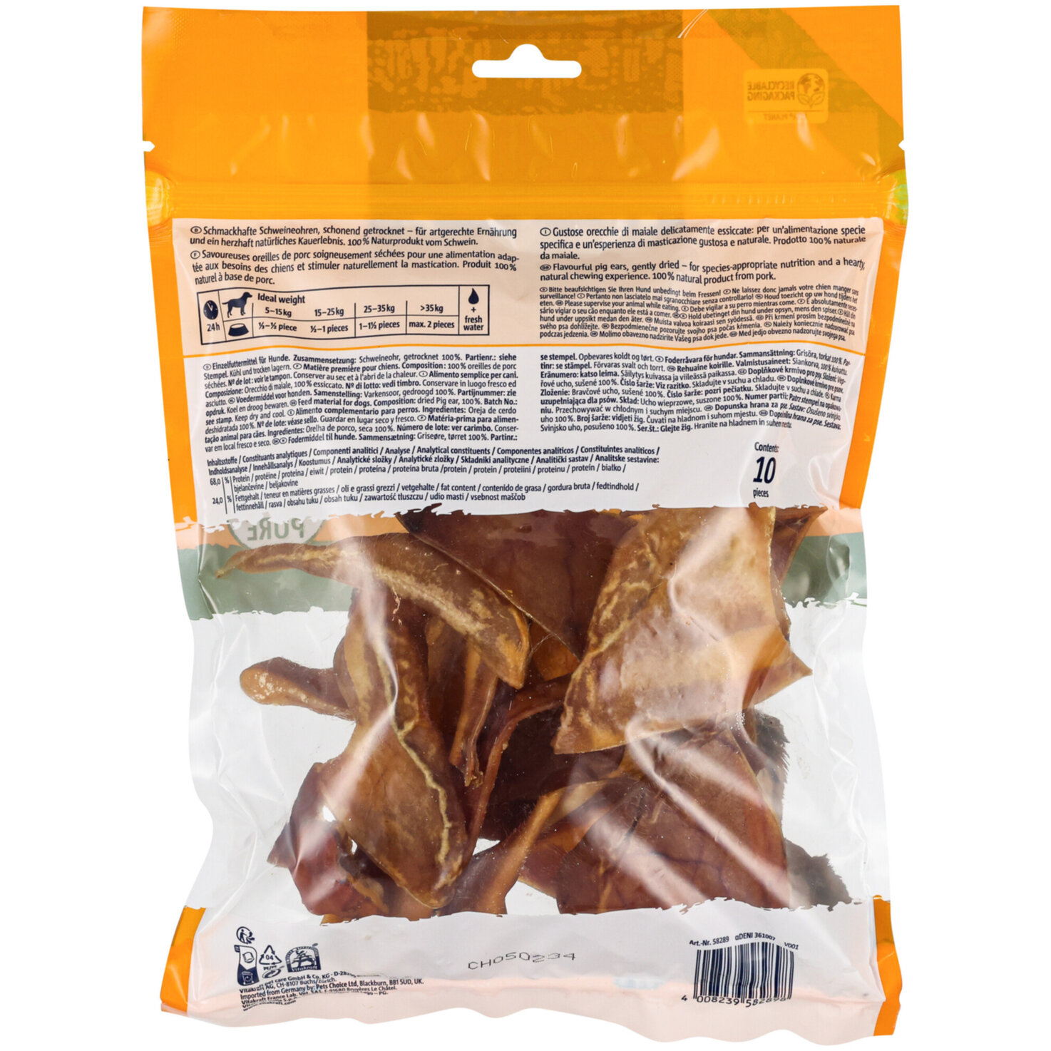 Vitakraft Chews Schweineohren 10 Stück