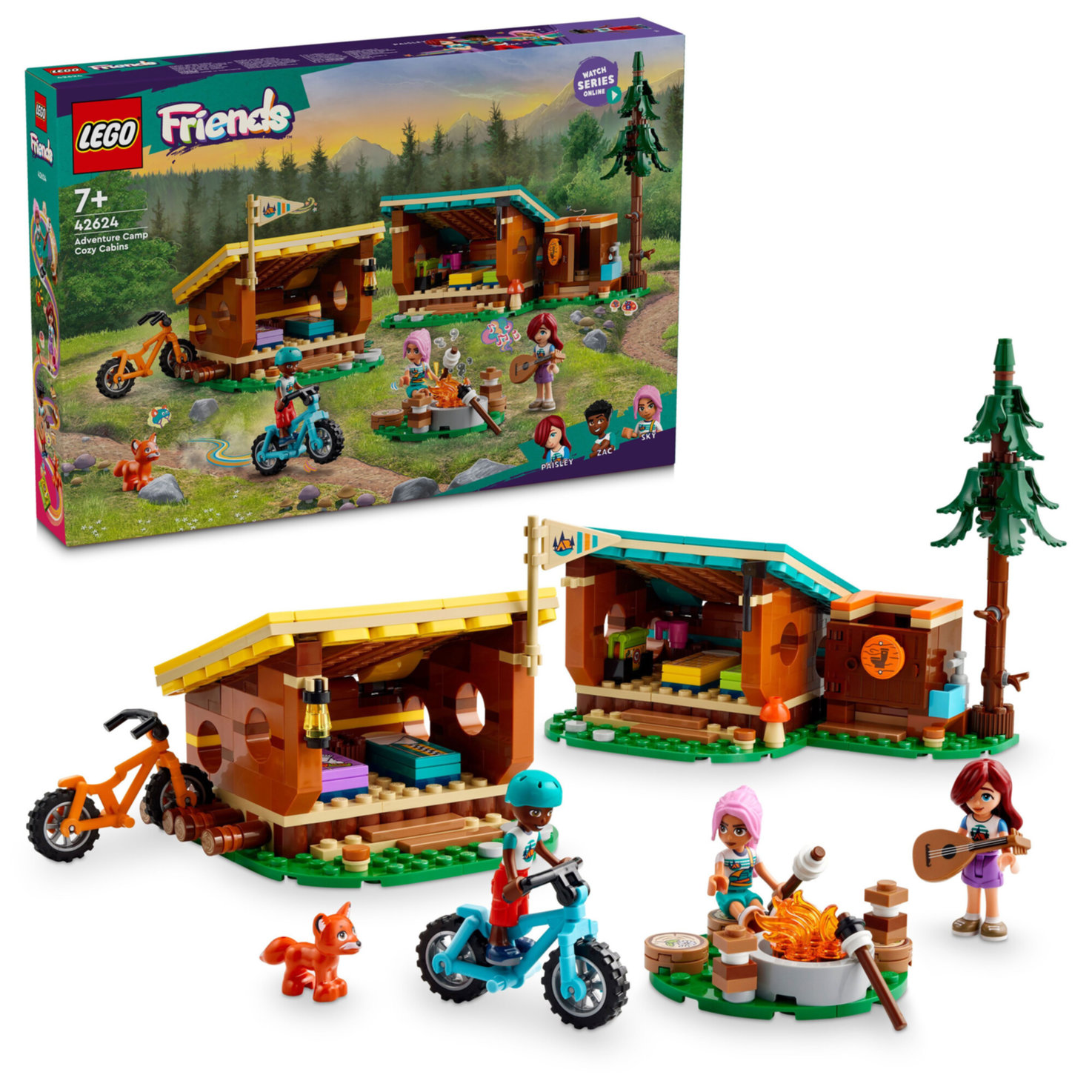 LEGO® Friends 42624 Gemütliche Hütten im Abenteuercamp