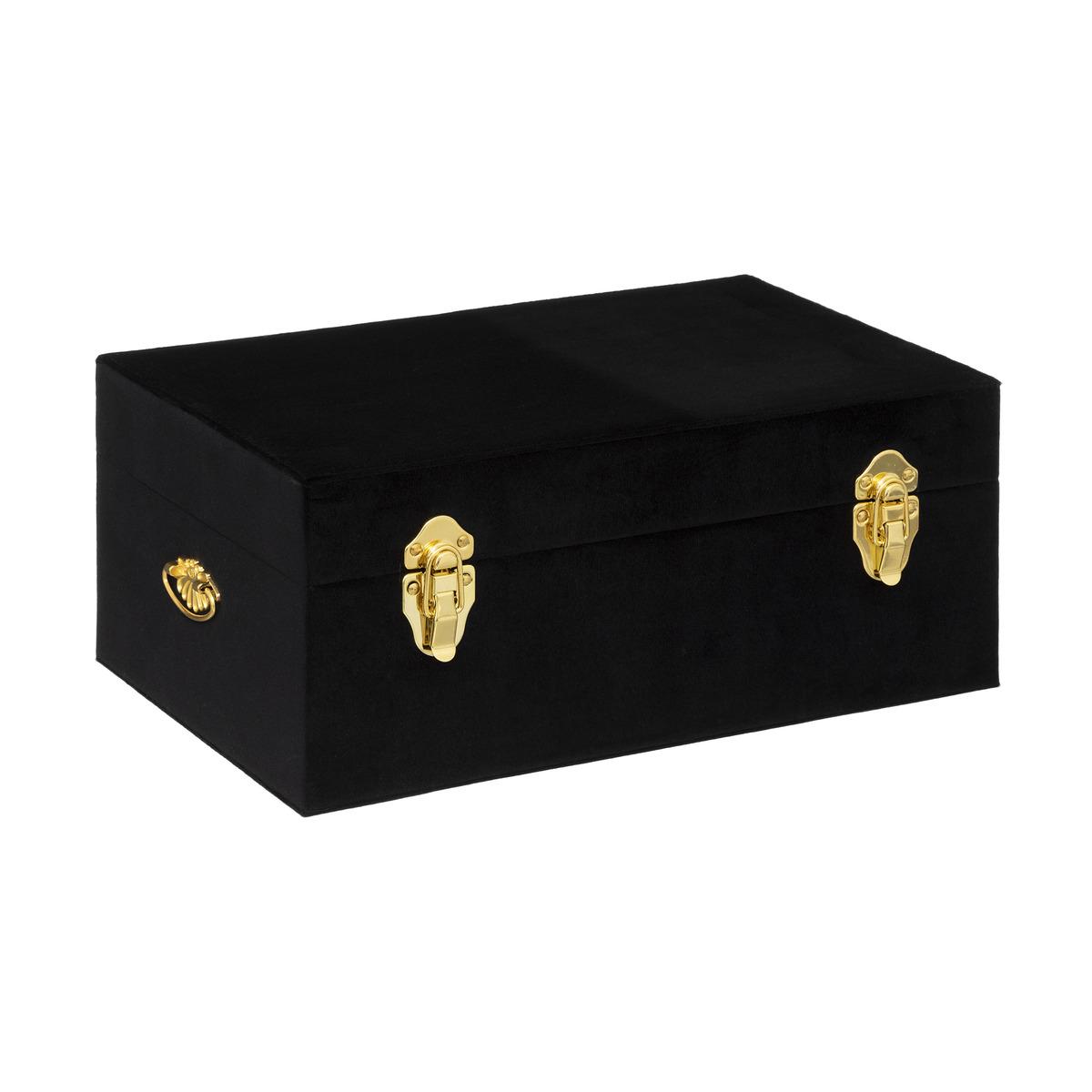 MALLE VELOURS NIGHT NOIR D.49X29X19.5CM