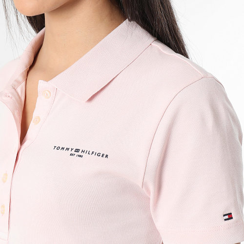 Polo Manches Courtes Slim Mini Corp Logo 1032 Rose
