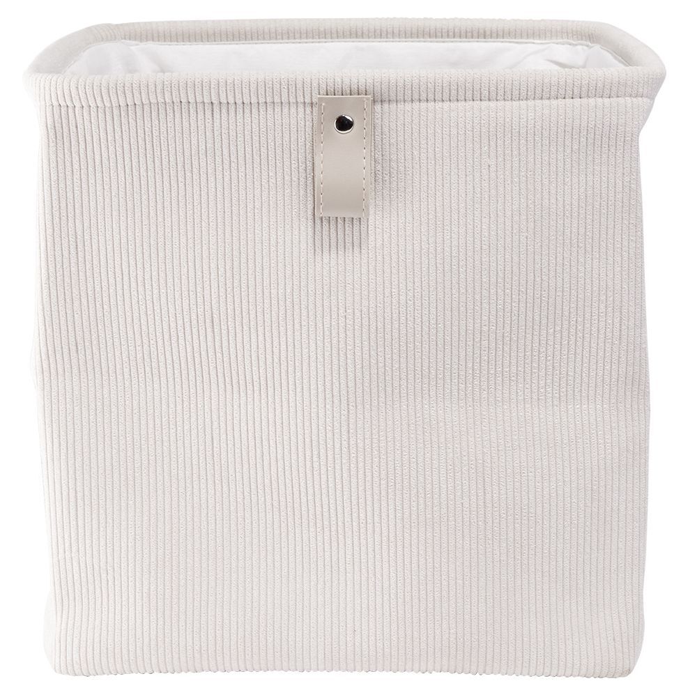 Panière Box Cube velours 31x31xH31 cm