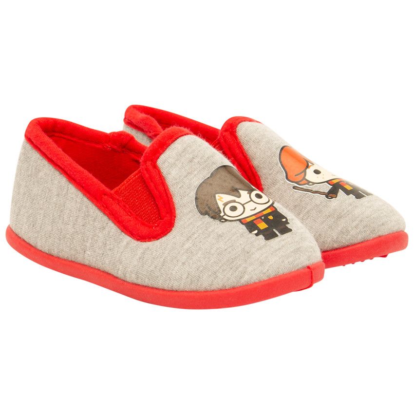 Chaussons bas print Harry Potter Warner pour bébé garçon - Gris chiné