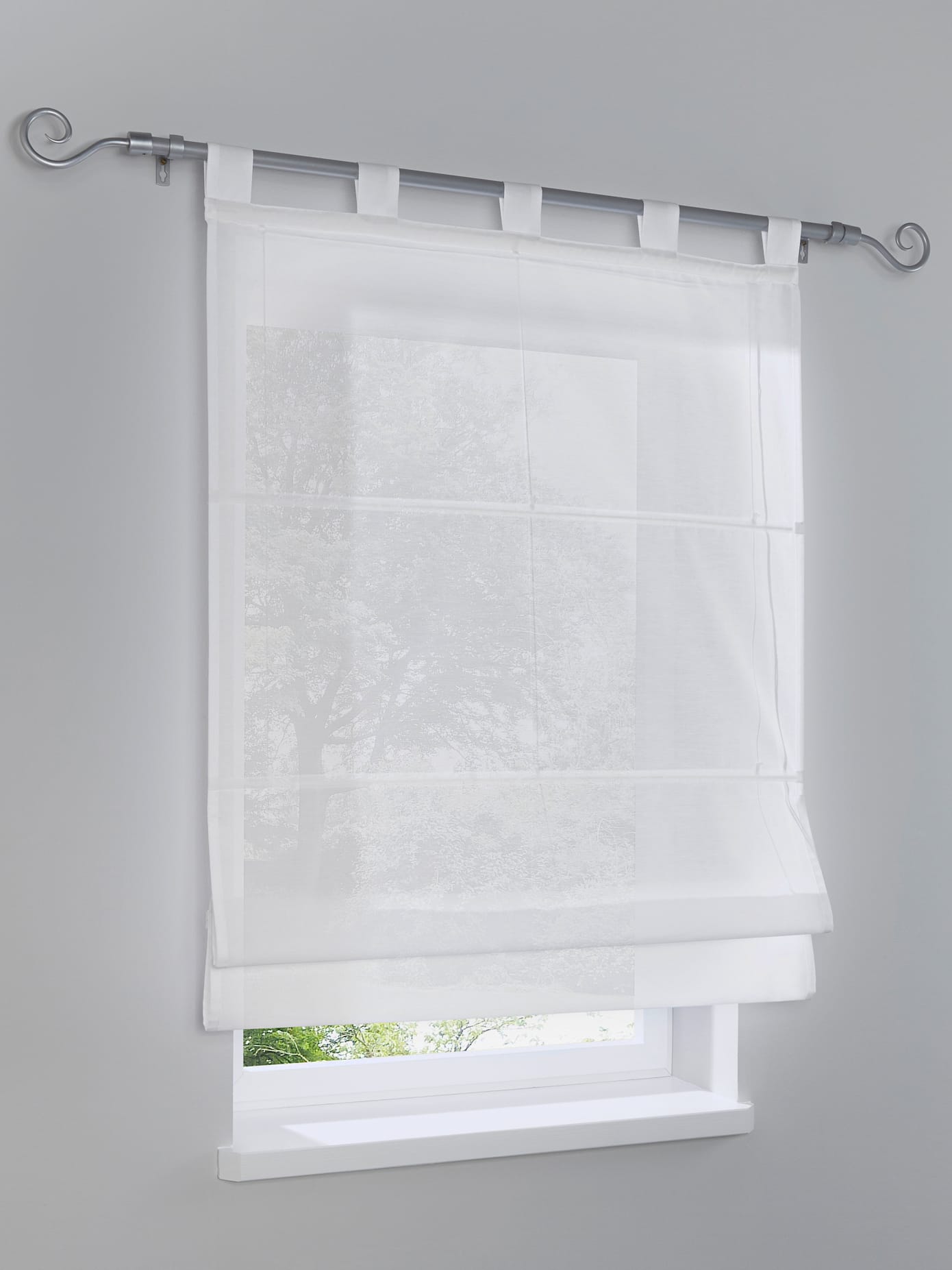 Store-bateau tissu uni