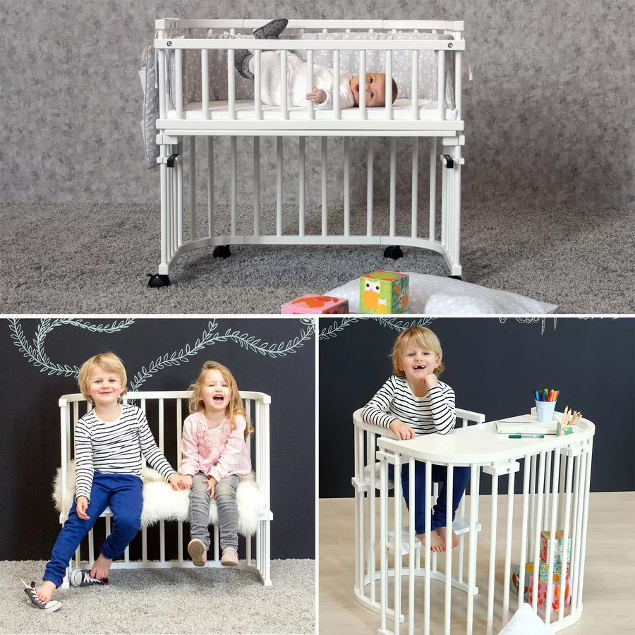 babybay Maxi Beistellbett Comfort Plus weiß lackiert