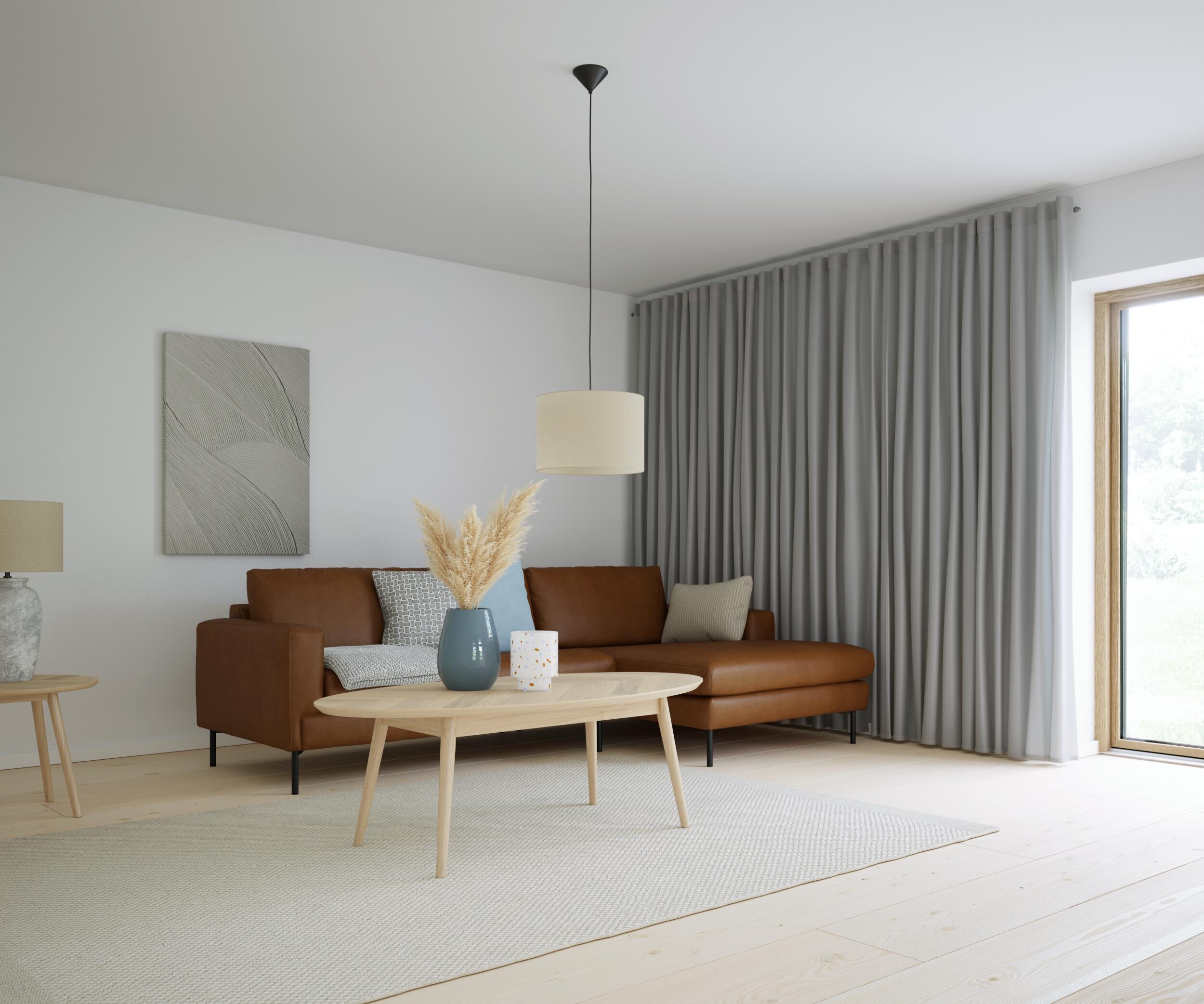 Nyland højrevendt sofa med chaiselong