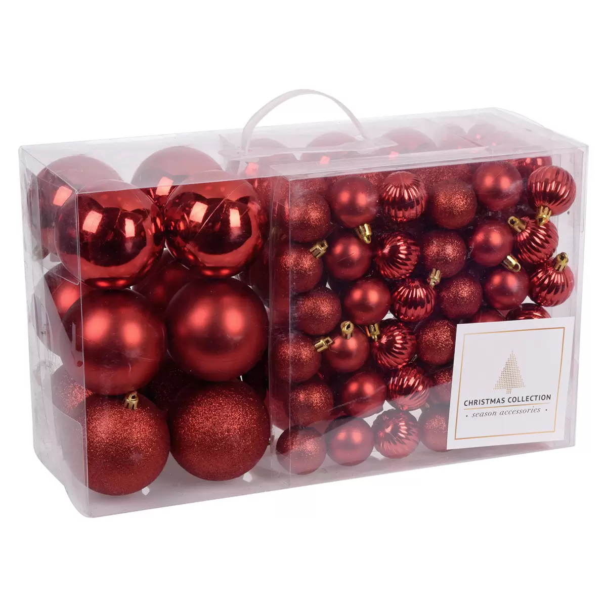 Weihnachtskugel Santa Rot