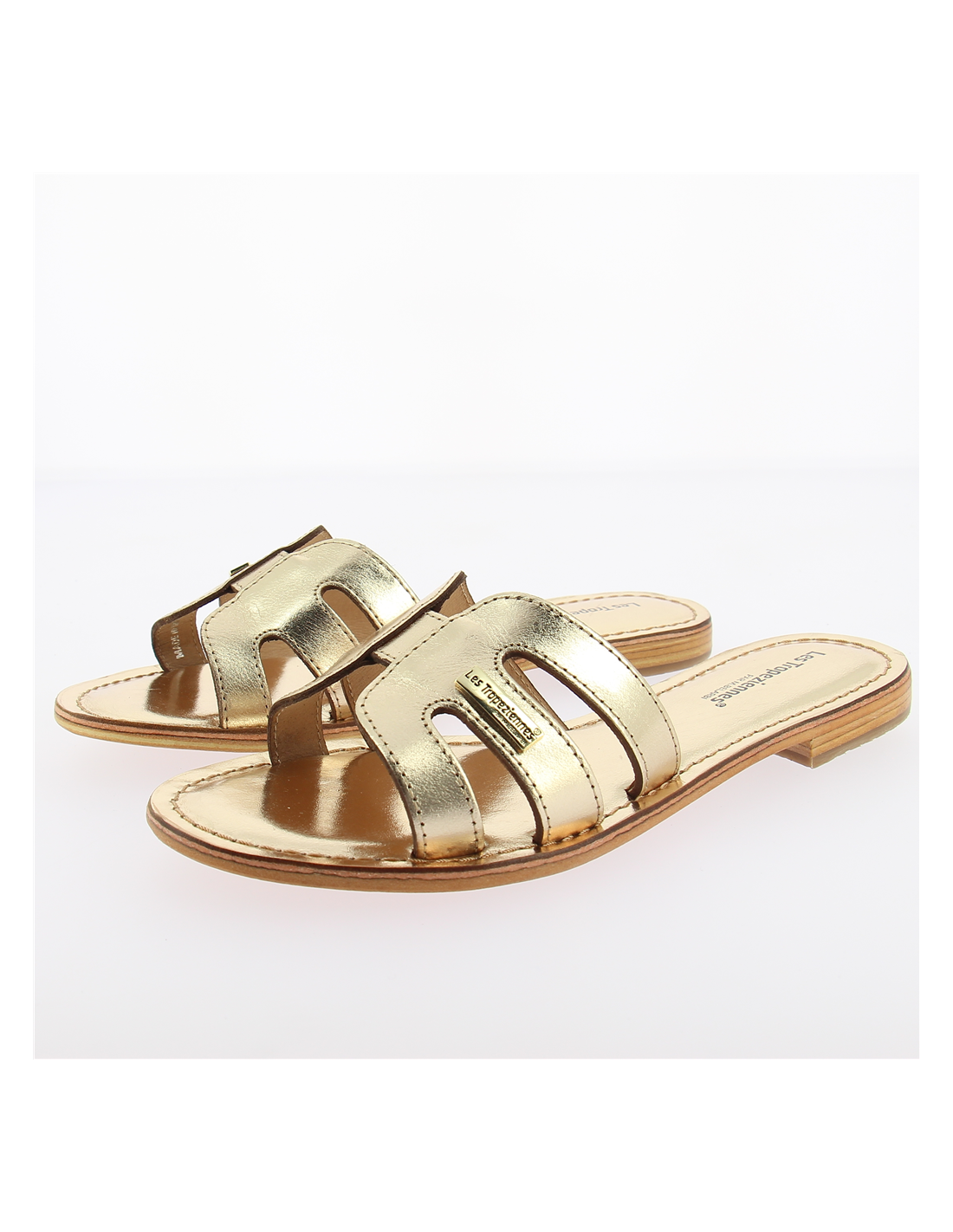 Les tropeziennes par M.Belarbi Mules femme Damia cuir Or