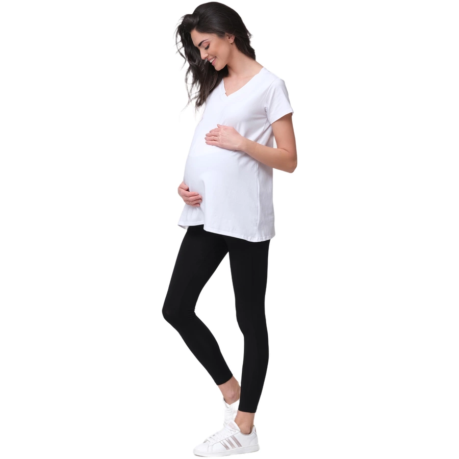 Cool Mama Umstandsbluse Basic Weiß